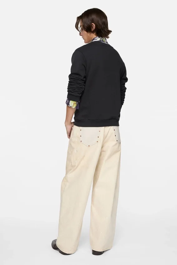 Sweatshirt med fleece-logotyp