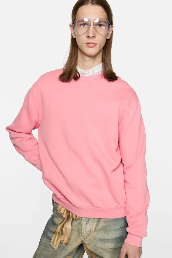 Sweatshirt med fleece-logotyp