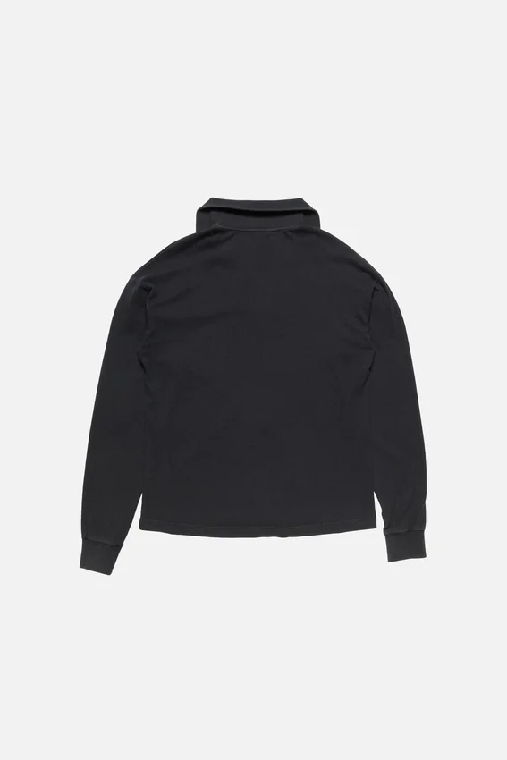 Sweatshirt med halv dragkedja och logotyp