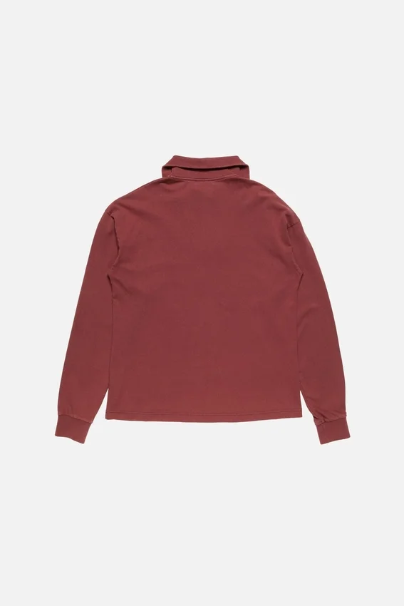 Sweatshirt med halv dragkedja och logotyp