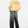Sweatshirt med sprayat logotryck