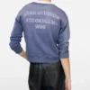 Sweatshirt med sprayat logotryck