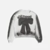 Sweatshirt med sprayat logotryck