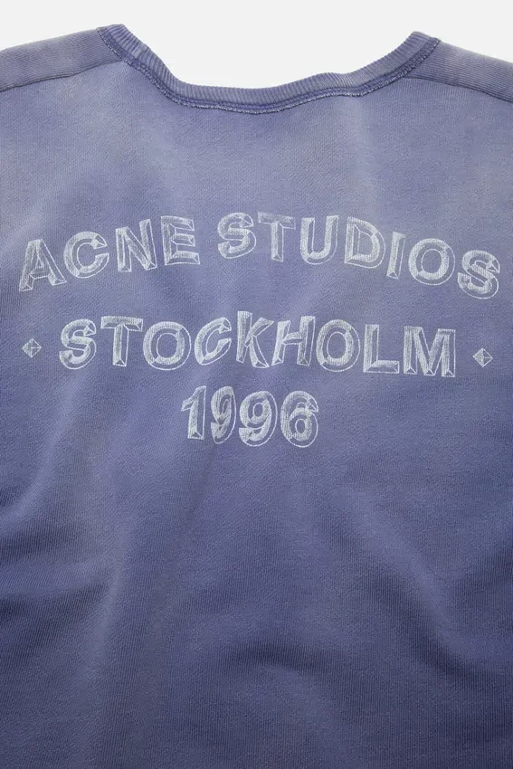 Sweatshirt med sprayat logotryck