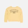 Sweatshirt med sprayat logotryck