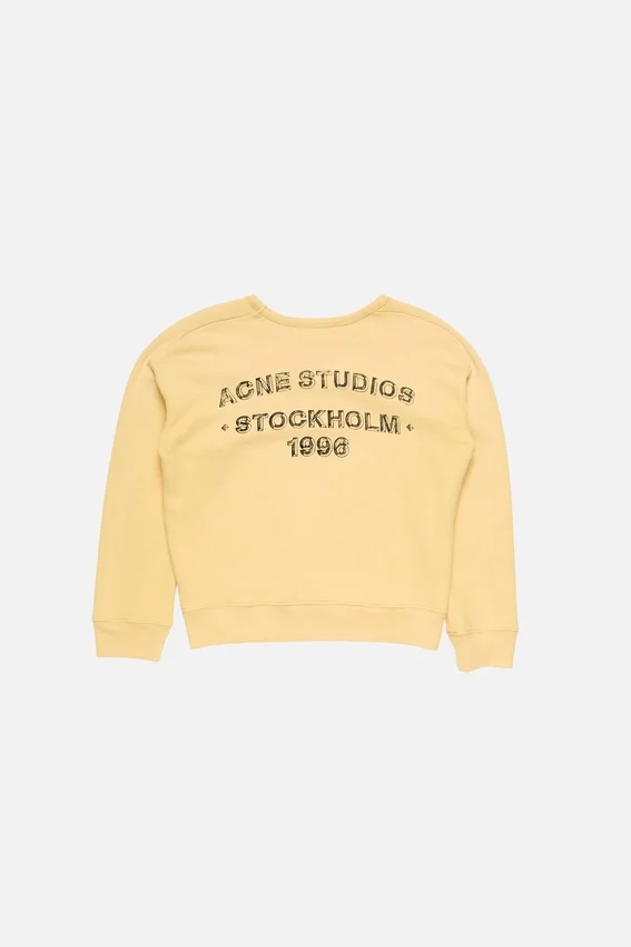 Sweatshirt med sprayat logotryck