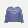 Sweatshirt med sprayat logotryck