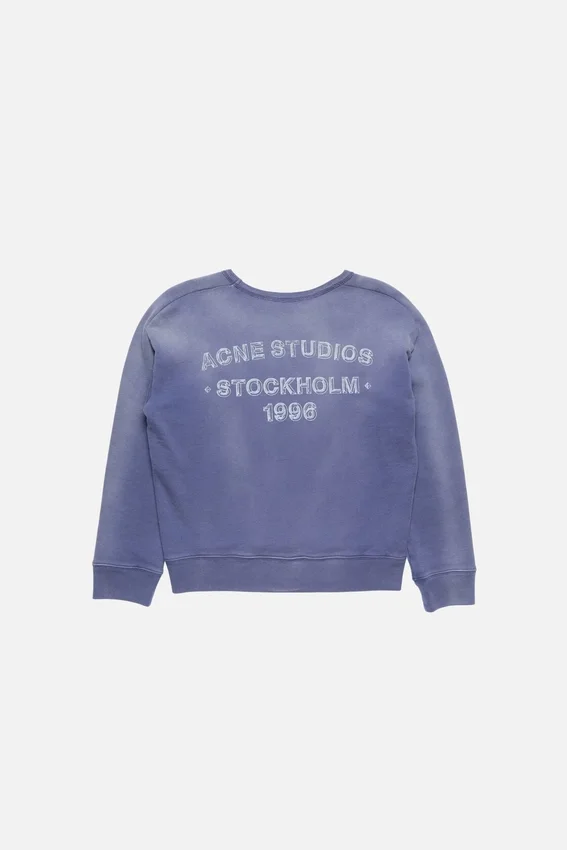 Sweatshirt med sprayat logotryck