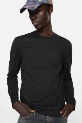 T-shirt med ansiktslogotyp