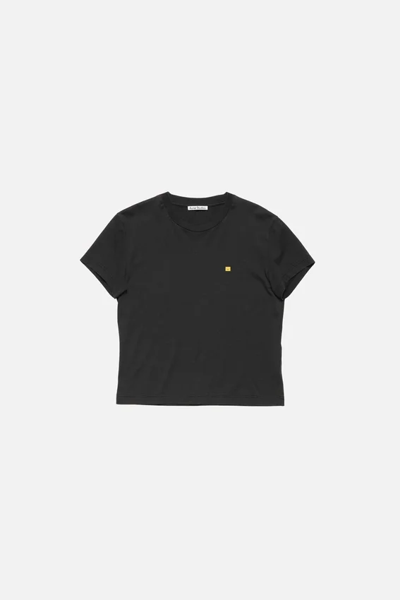 T-shirt med Face-logotyp – figursydd