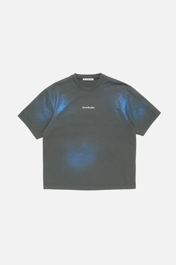 T-shirt med glitterlogotyp