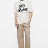 T-shirt med gotisk logotyp