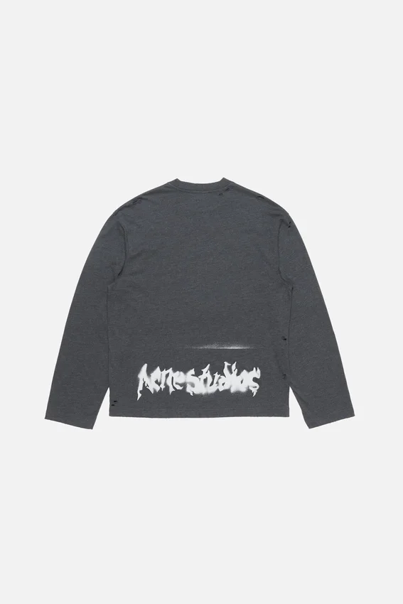 T-shirt med gotisk logotyp