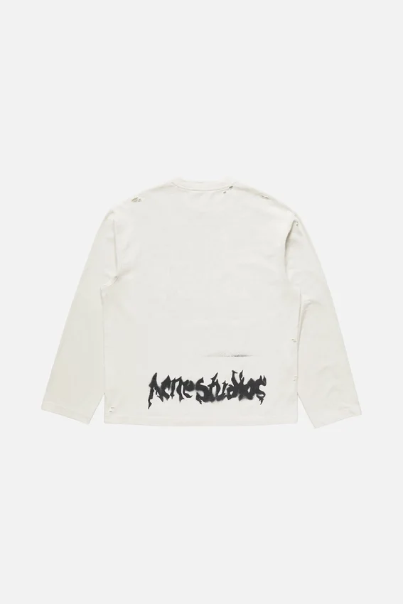 T-shirt med gotisk logotyp