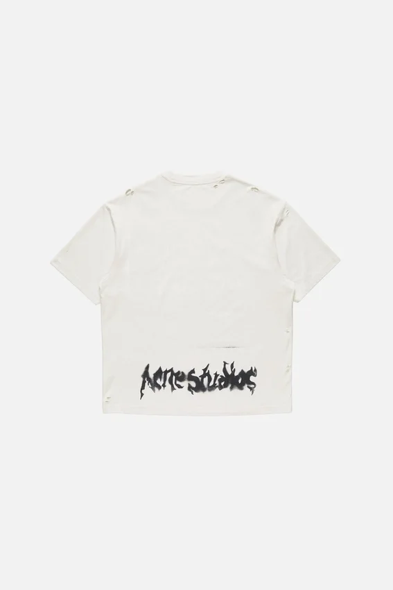 T-shirt med gotisk logotyp