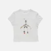 T-shirt med grafiskt tryck i figursydd passform