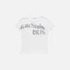 T-shirt med grafiskt tryck i figursydd passform
