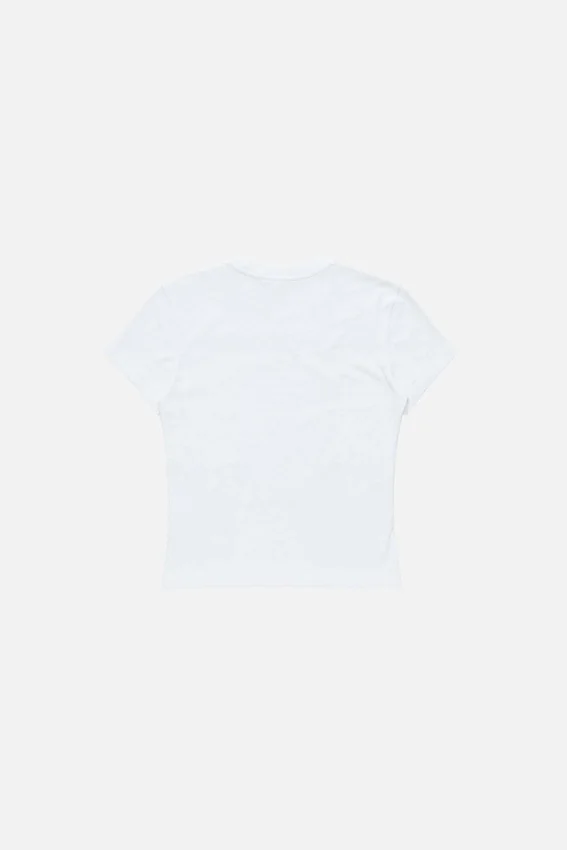 T-shirt med grafiskt tryck i figursydd passform