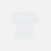 T-shirt med grafiskt tryck i figursydd passform