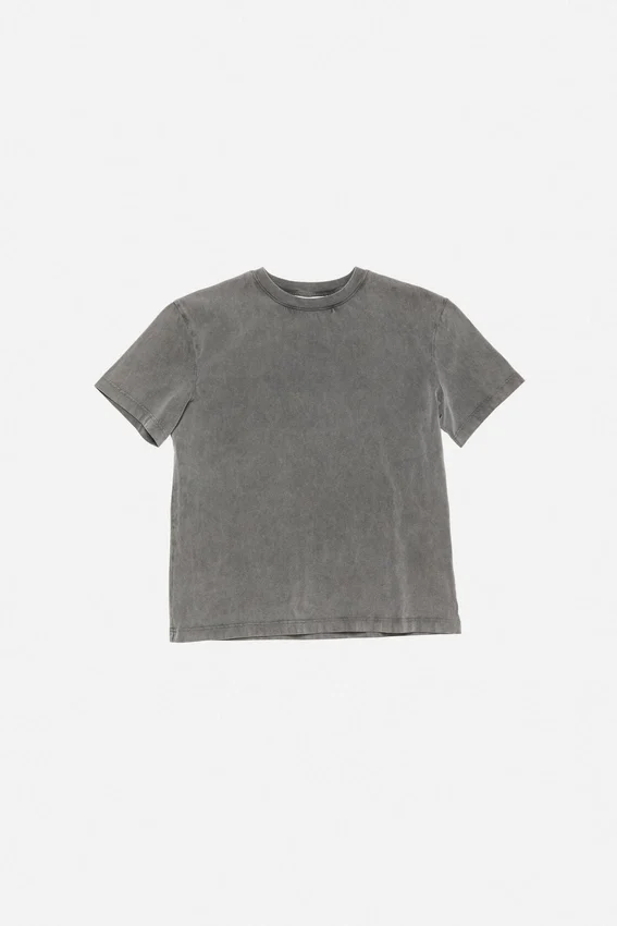 T-shirt med gummilogotyp