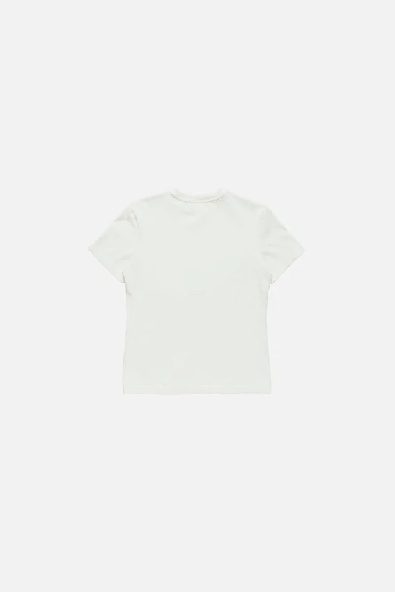 T-shirt med gummilogotyp