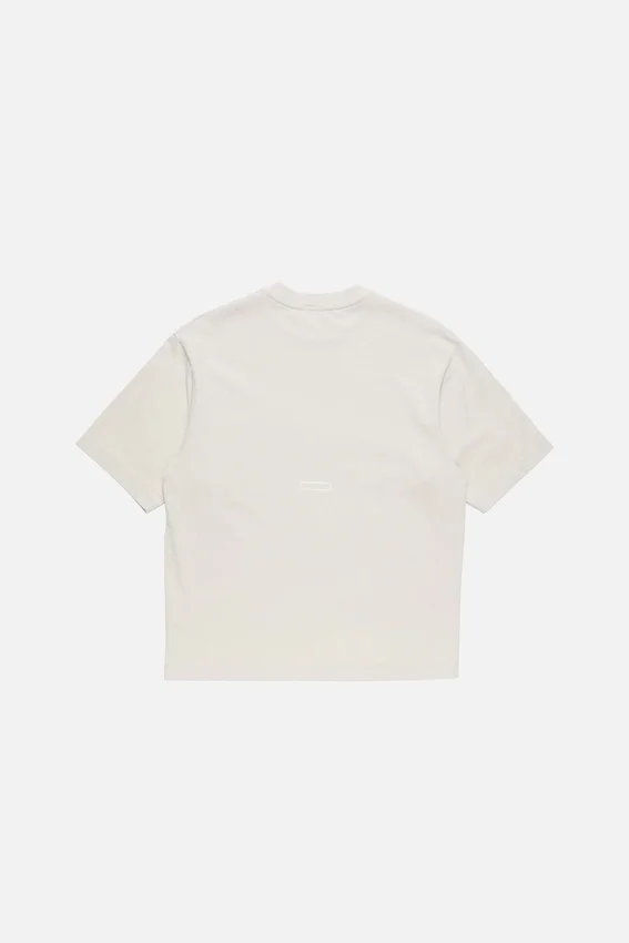 T-shirt med gummilogotyp