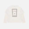 T-shirt med lager-på-lager-grafik