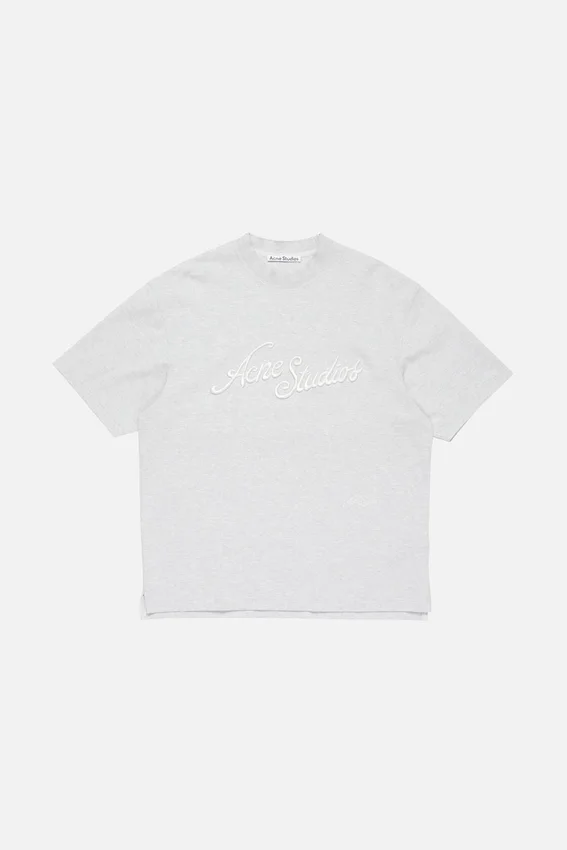 T-shirt med logotyp – avslappnad passform