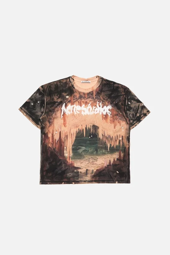 T-shirt med logotyp och strass