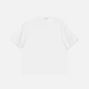 T-shirt med satinlogotyp – avslappnad