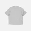 T-shirt med satinlogotyp – avslappnad