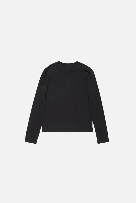 T-shirt med satinlogotyp – normal passform