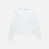T-shirt med satinlogotyp – normal passform