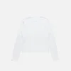 T-shirt med satinlogotyp – normal passform