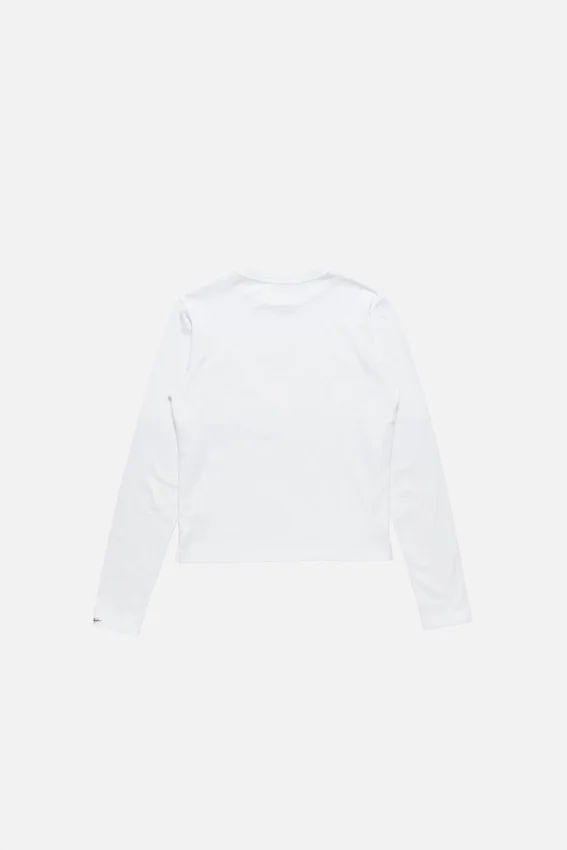 T-shirt med satinlogotyp – normal passform