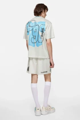 T-shirt med sporttröje-motiv