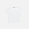 T-shirt med V-ringning och satinlogotyp