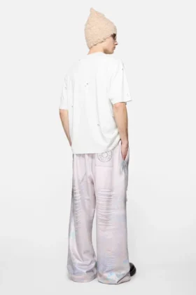 T-shirtar med slitet logo-tryck