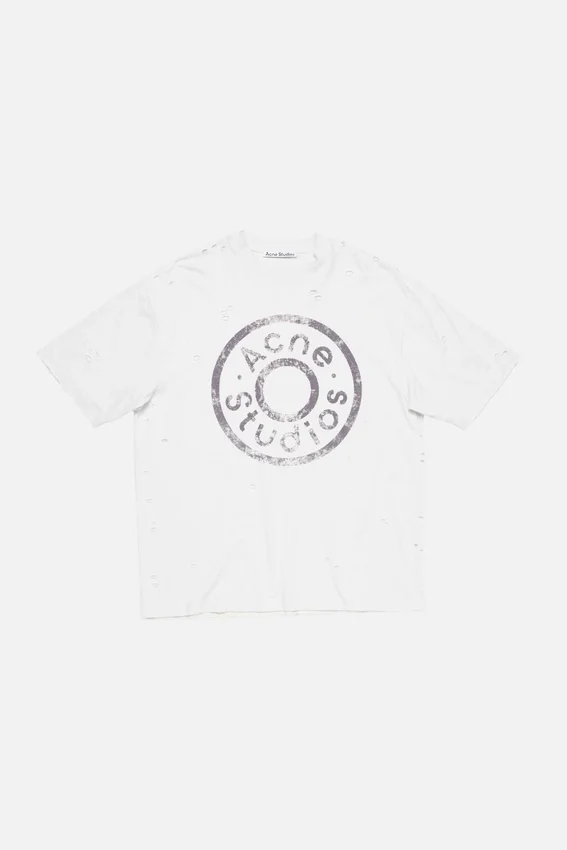 T-shirtar med slitet logo-tryck