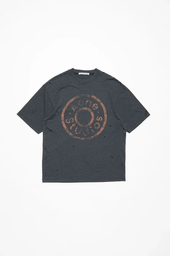 T-shirtar med slitet logo-tryck