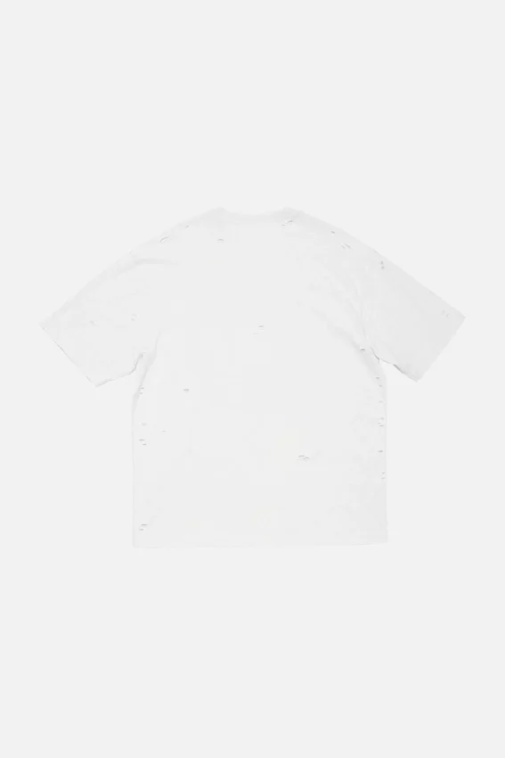 T-shirtar med slitet logo-tryck