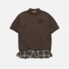 T-shirtklänning i lager-på-lager-stil