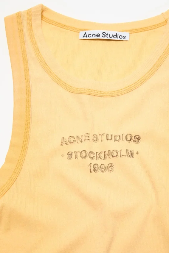 Tanktop med sprayat logotryck