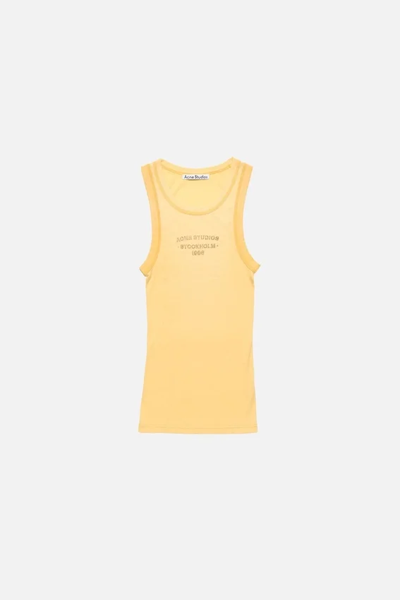 Tanktop med sprayat logotryck