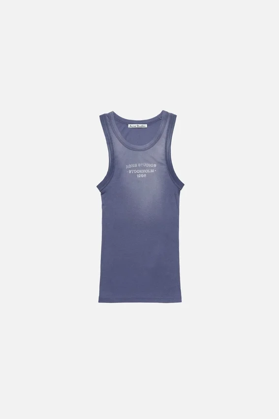 Tanktop med sprayat logotryck