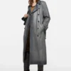 Trenchcoat i ombré-läder