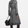 Trenchcoat i ombré-läder