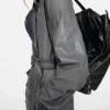 Trenchcoat i ombré-läder