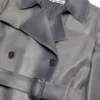 Trenchcoat i ombré-läder