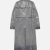 Trenchcoat i ombré-läder